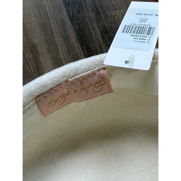Twigs & Honey Wool Blend Pillbox Hat - Ivory